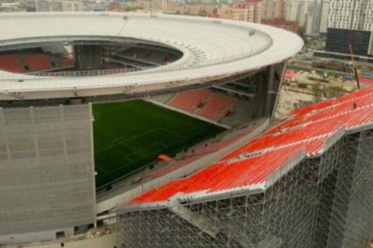 Imágenes aéreas del Ekaterinburg Arena
