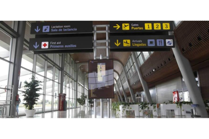 Instalaciones del aeropuerto de León.
