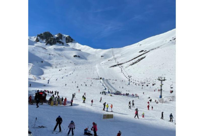 Estación de esquí de San Isidro, este fin de semana. DIÙTACIÓN DE LEÓN