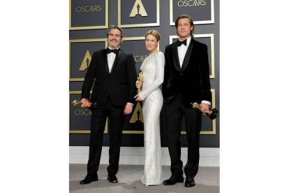 Joaquin Phoenix, Renée Zellweger, Brad Pitt. ARMANDO ARORIZO