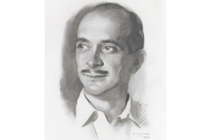 Retrato de Darío Fernández-Flórez, realizado por Enrique Segura en 1948