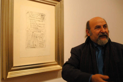 Federico Fernández, comisario de la exposición sobre Picasso en El Albéitar. DL