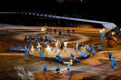 Ceremonia de inauguración en el estadio olímpico de Tokio. MIKAEL HELSING