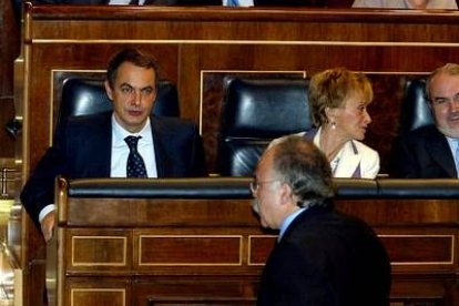 La intervención de Carod Rovira, seguida con atención por los miembros del Gobierno, inquirió a Zapatero a cumplir la palabra dada y afronte la hora del cambio.