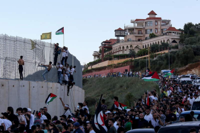 Las protestas y la tensión por la ofesiva israelí se extendieron a las fronteras de Líbano. NABI MOUNZER