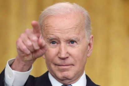 Joe Biden ordenó hoy el envío de tropas a Alemania. MICHAEL REYNOLDS