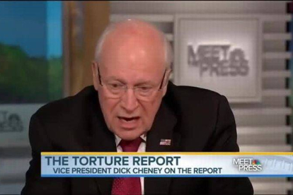 Cheney, durante la entrevista en la NBC.