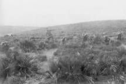 Jóvenes leoneses combaten en Marruecos el 27 de octubre de 1925
