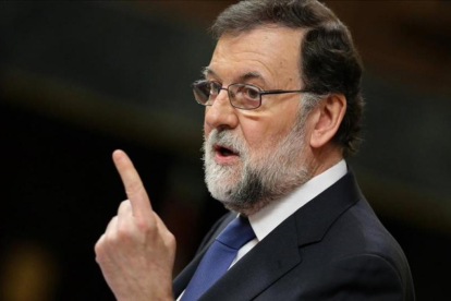 Mariano Rajoy, en el Congreso de los Diputados.