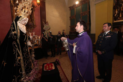 Un momento de la ceremonia celebrada ayer con toda solemnidad en Santa Nonia.