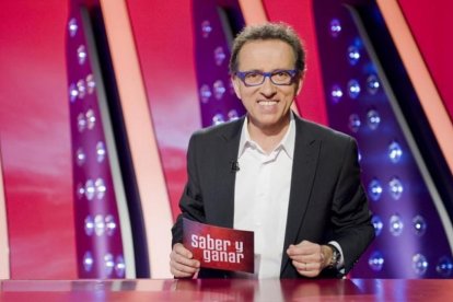 Jordi Hurtado, presentador del concurso cultural de La 2 'Saber y ganar'.