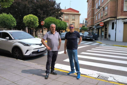 José Luis Nieto y Ángel Iglesias, ayer. DL