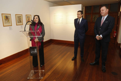 Presentación de la muestra 'Picasso. Arte e intimidad' que ofrece el Museo Casa Botines Gaudí. FERNANDO OTERO