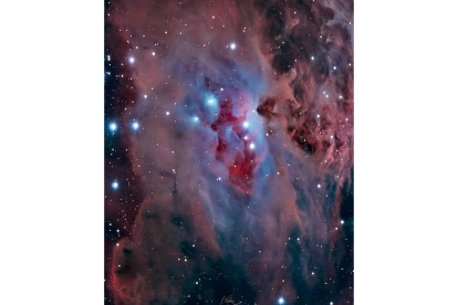 La nebulosa del ‘Hombre corriendo’ de Orión desde Truchas. FERNANDO VÉLEZ