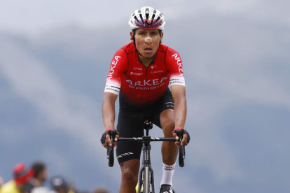 Quintana durante su participación en el Tour 2022. GUILLAUME HORCAJUELO