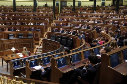 Reunión del pleno del Congreso de los Diputados del 27 de septiembre.