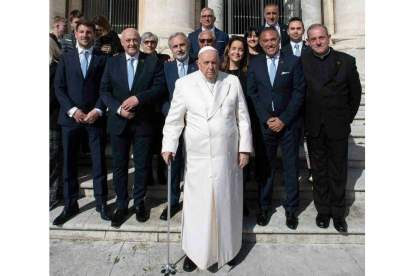 El Papa Francisco bendijo a la Cultural. DL