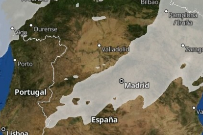 Mapa de nubosidad y lluvia en España. METEORED