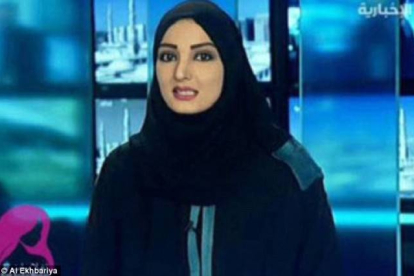 Budoor Ahmad, una presentadora de la televisión saudí.