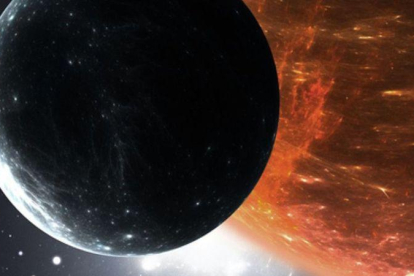 Recreación del exoplaneta hecha por la Universidad de Oviedo