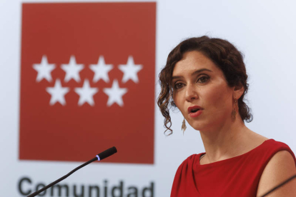La presidenta de Madrid, Isabel Díaz Ayuso. SERGIO PÉREZ