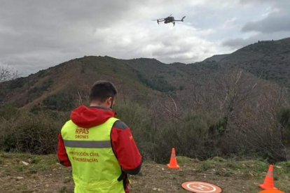 El uso de drones tampoco ha servido para dar con alguna pista del desaparecido. JCYL