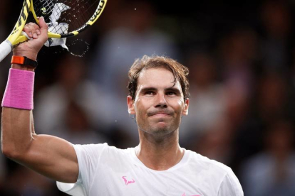 Rafael Nadal celebra su victoria sobre Stan Wawrinka. YOAN VALAT