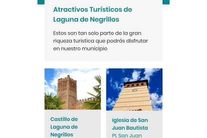 Imagen del apartado referente a los atractivos turísticos. DL