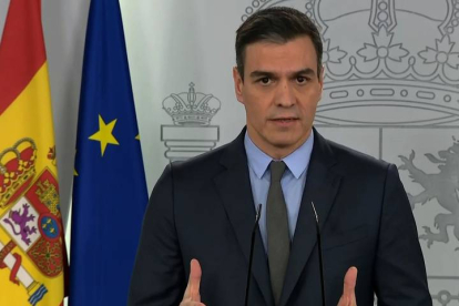 Pedro Sánchez decreta el Estado de Alarma en una rueda de prensa histórica. EFE