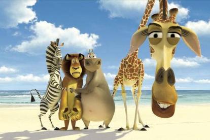 Una imagen de la película de animación 'Madagascar'.
