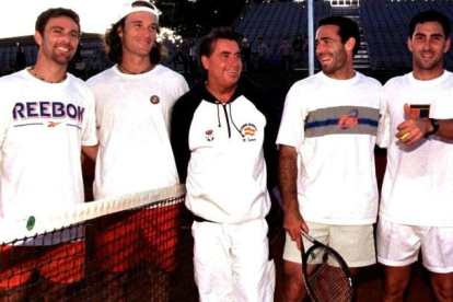En 1999, como capital del equipo español en la Copa Davis. DL