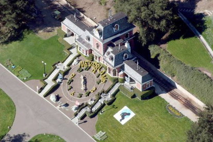 Foto aérea de noviembre del 2003 del rancho Neverland, propiedad de Michael Jackson.