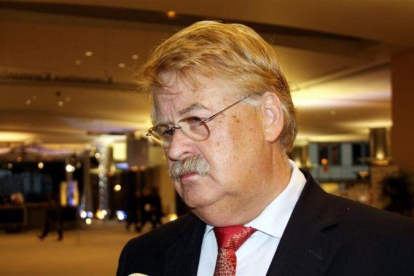 Elmar Brok, diputado del Parlamento Europeo y miembro de la CDU alemana, el partido de Angela Merkel.