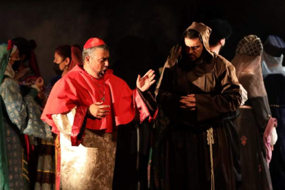 Imagen de la ópera ‘Los Comuneros’ en su representación en Salamanca. EFE