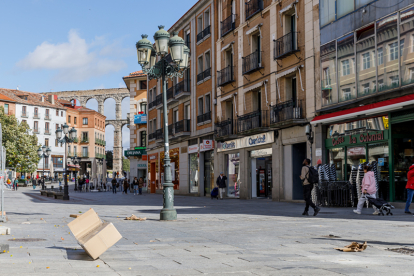En Segovia, fue el viento el causante de más incidentes. NACHO VALVERDE / ICAL.