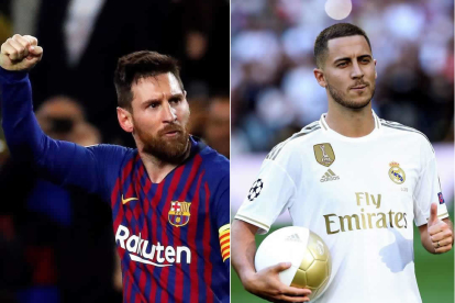 Messi y Hazard son los dos grandes favoritos a hacerse con el galardón. A. ESTÉVEZ/RODRIGO JIMÉNEZ.