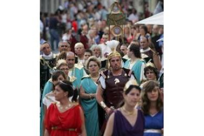 Los romanos disfrutaron de forma pacífica de los festejos