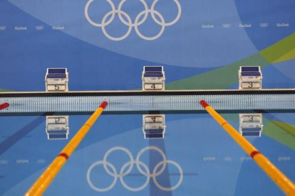 El Estadio Acuático Olímpico de Río espera a los paralímpicos.