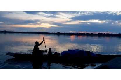 Entra la noche en el rio Congo. MANUEL FÉLIX