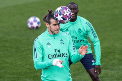 Gareth Bale en un entrenamiento. RODRIGO JIMÉNEZ