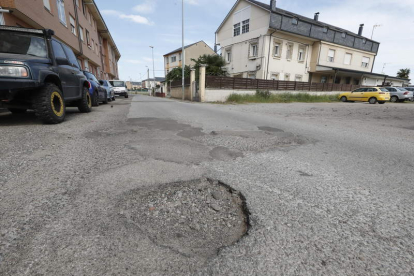 Bache en la calle Canmino del Francés.