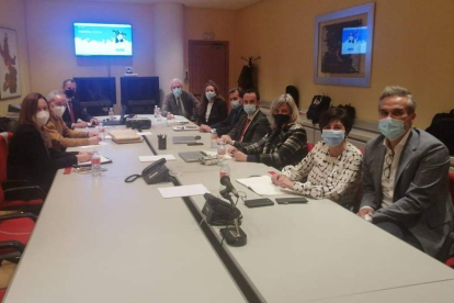 Un momento de la reunión de directores generales celebrada en León. DL