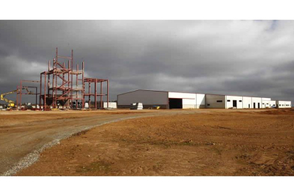Nuevas instalaciones del complejo integrado avícola que la empresa Huevos León construye en Ferral.