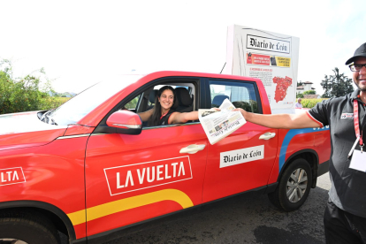 Diario de León no falto a la cita con la Vuelta. CXCLING