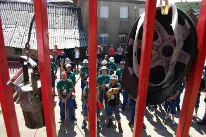 Mineros durante la III Marcha Minera. ANA F BARREDO.