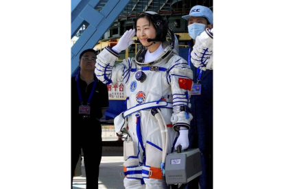 Una astronauta china en una misión espacial