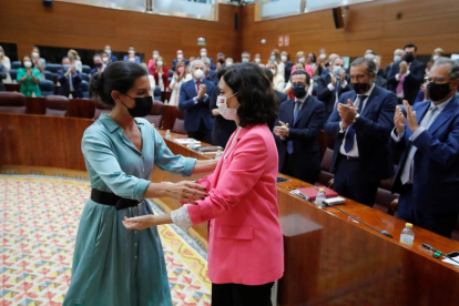 Monasterio felicita a Ayuso tras ser investida presidenta de la Comunidad de Madrid JUAN CARLOS HIDALGO