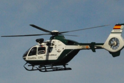 El helicóptero de la Guardia Cvil de Leon localizó a la víctima. DL