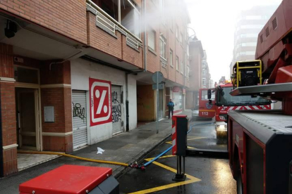 Los Bomberos de León sofocaron rápidamente el incendio