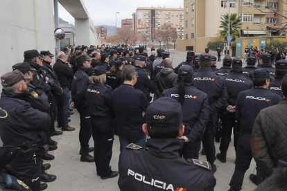 Concentración de policías en Granada. PEPE TORRES